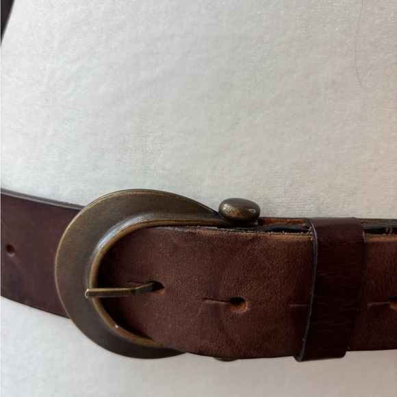 Diesel Dark Brown Leather Women\'s Belt